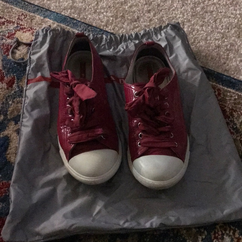 Pink Prada Tennis Sneakers